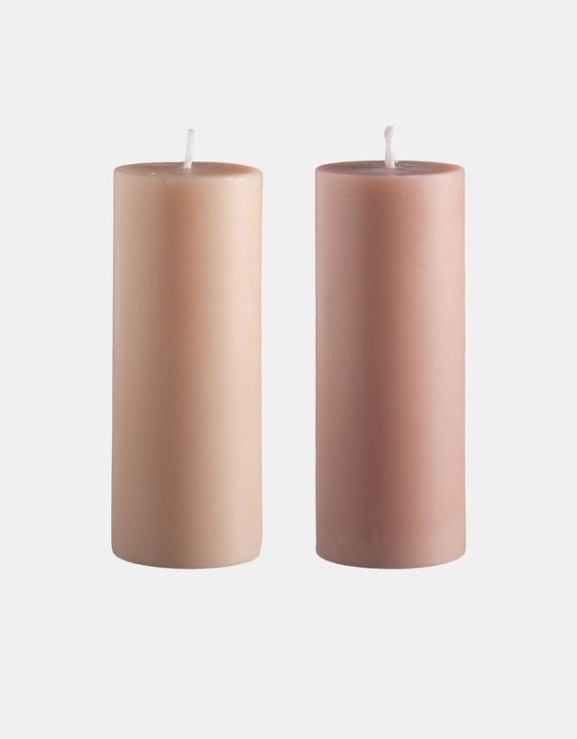 porter green - escc small pillar candle soy-blend unscented candles