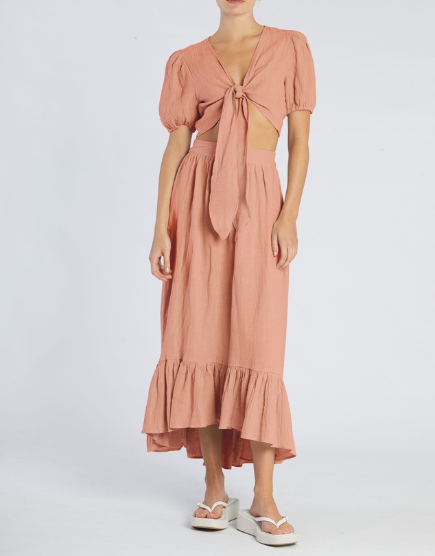 Amelius - Saloma Linen Crop Top