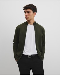Country Road - Australian Cotton Silk Blend Zip Through Knit Jacket