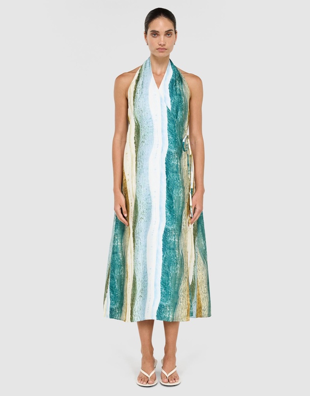 Staple the Label - Anara Wrap Halter Maxi Dress