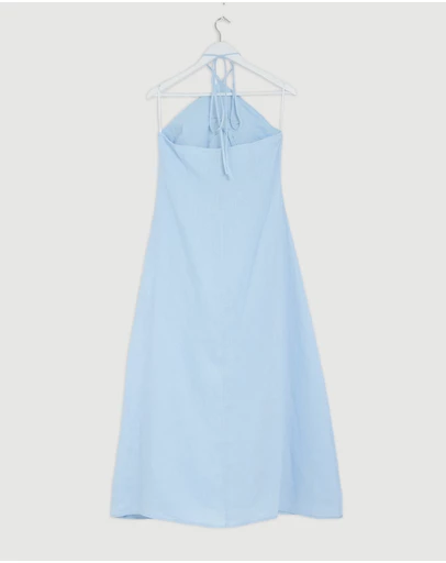 Revibe - Repaired AERE Tiera Halter Maxi Dress - AU 10