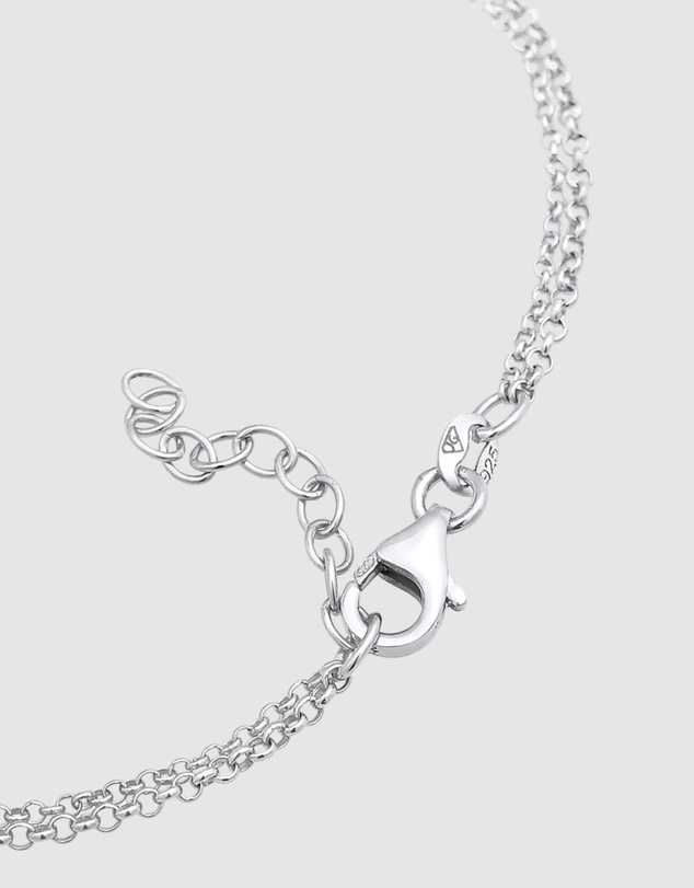 Elli Jewelry - Bracelet Zirconia Heart 925 Sterling Silver
