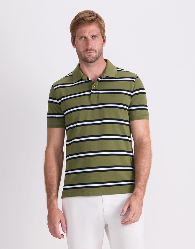 Sportscraft - Sc Bold Stripe Pique Polo