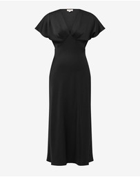 Forcast - Catalina V-Neck Satin Dress