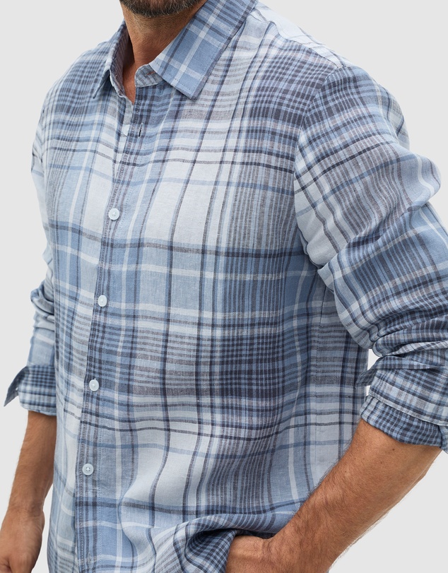 Seed Heritage - L/S Check Linen Shirt