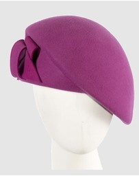 Max Alexander - Winter Fuchsia Felt Beret Hat