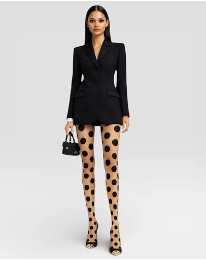 High Heel Jungle - Spotlight Premium Jacquard Tights