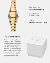 Michael Kors - Lexington Gold Tone Analogue Watch