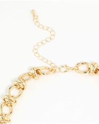 Lovisa - Gold Plated Knotted Chain Necklace