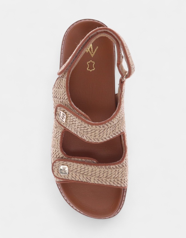 Mia Vita - Dakota Slingback Sandal - Natural Raffia