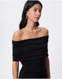 Norma Kamali - Sleeveless Cowl Neck Hooded Bodysuit