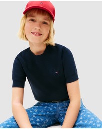 Tommy Hilfiger - Short Sleeve Chenille Sweater - Teens