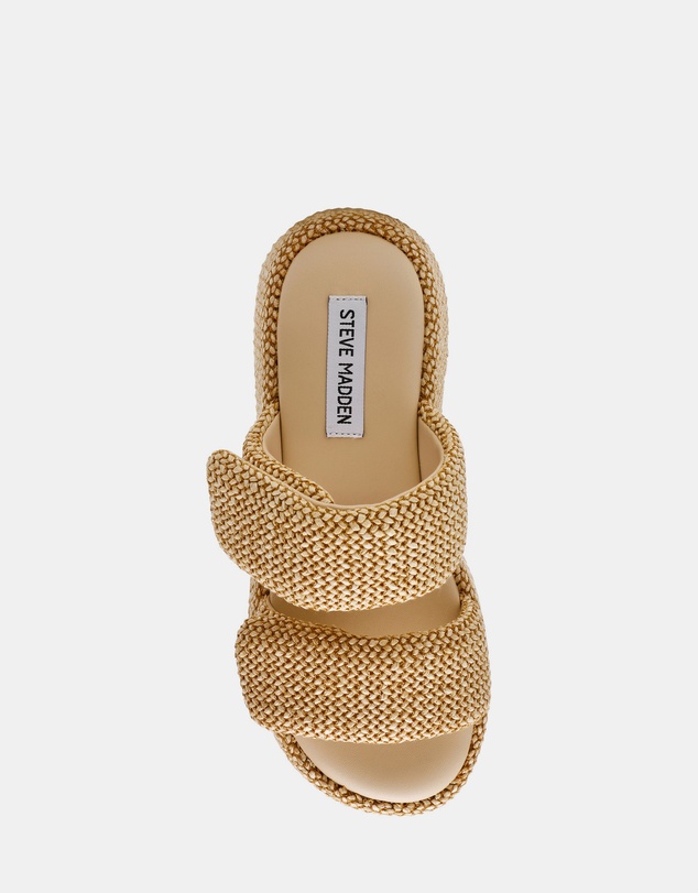 Steve Madden - Tokiyo-Raf Natural Raffia Sandals