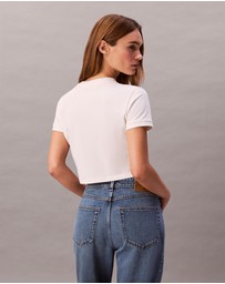 Calvin Klein Jeans - Logo Graphic Cropped T-Shirt