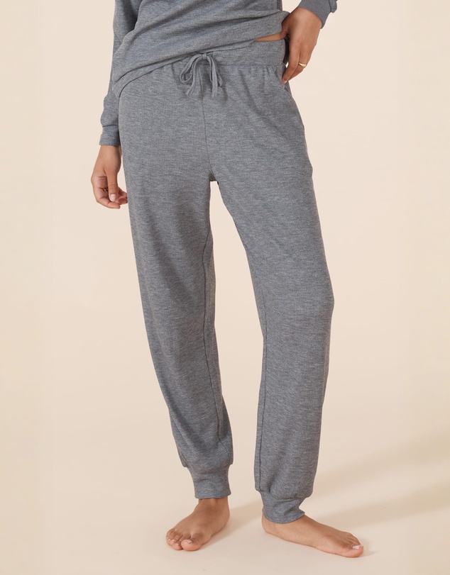 Gingerlilly - Lainey Grey Waffle Pyjama Set