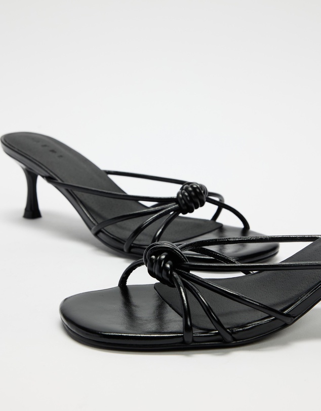 AERE - Leather Crossover Strappy Heels