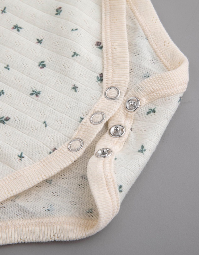 Tiny Trove - Luca Cotton Rib Pointelle Bodysuit - Babies