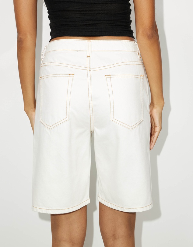 Dazie - Vacay Mode Long Denim Shorts