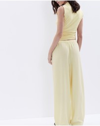 UNISON - Textured Pull On Pant