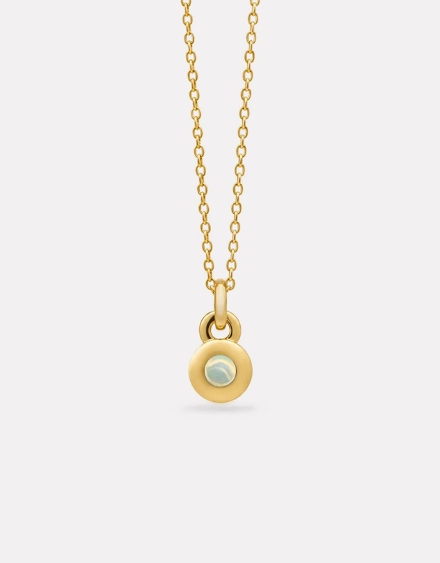 Najo - October Gold & Opal Birthstone Necklace