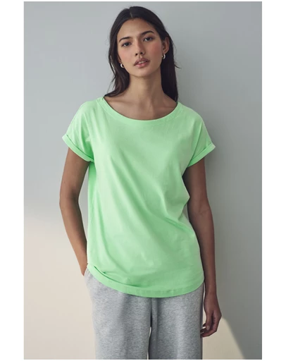 NEXT - Round Neck Cap Sleeve 100% Cotton T-Shirt