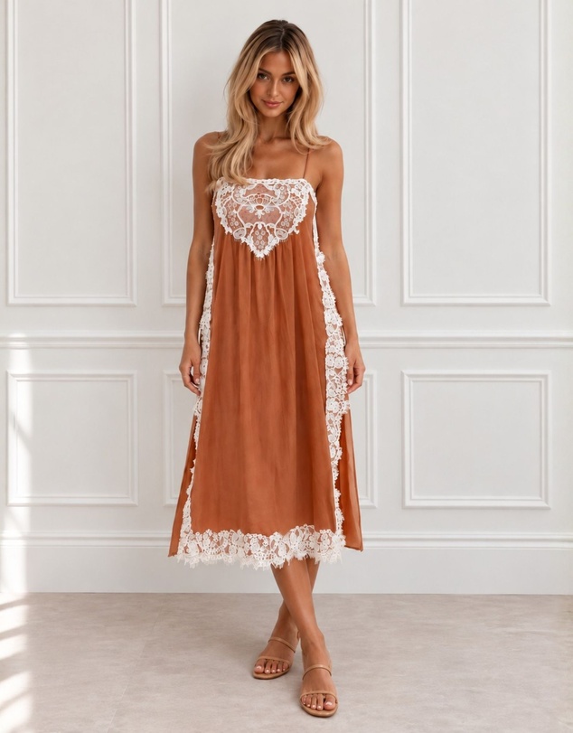 Esther & Co - Faelynn Dress - Desert Mirage
