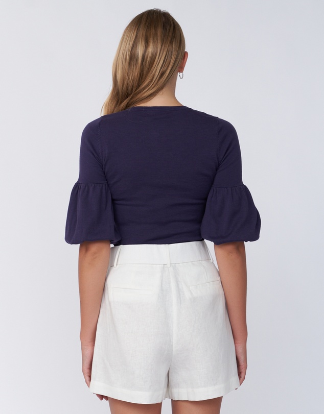 Amelius - Frances Three Quarter Puff Sleeve Knit