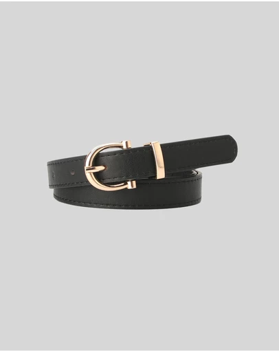 KAJA Clothing - Needle Buckle Belt - Black