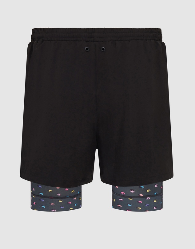 Boardies - Boardies Polka Yin Yang Neon Active Compression Shorts