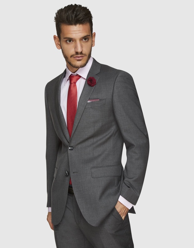 Kelly Country - Savile Row Abram Pure Wool Grey Suit Set