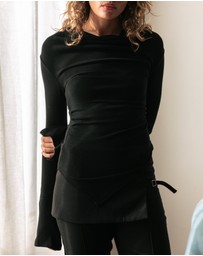 Style Addict - Asher Ruched Long Sleeve Top
