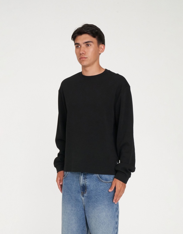 Huffer - Crop Waffle LS Sup Tee
