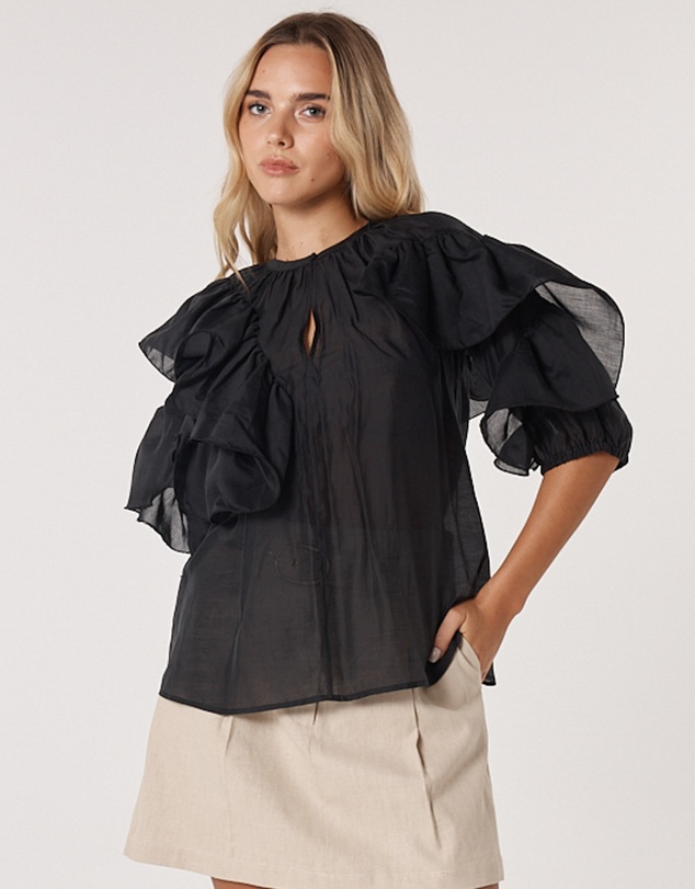 Fate + Becker - Celeste Ruffled Blouse