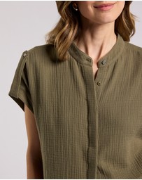 David Lawrence - Maurine Cotton Crinkle Shirt