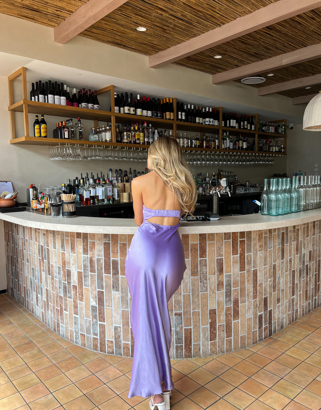 Beginning Boutique - Arielle Purple Maxi Dress