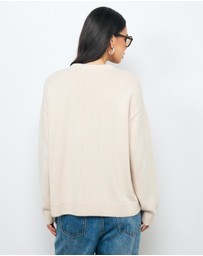 AERE - Nola Oversized Cashmere Blend Knit Jumper