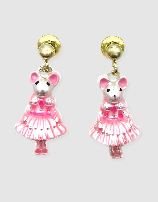 Claris The Chicest Mouse In Paris By Pink Poppy - Claris Fashion Earrings