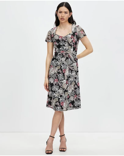 Pink Ruby - Summer Garden A-Line Dress