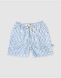 Goldie + Ace - Sailor Stripe Noah Shorts - Babies-Kids