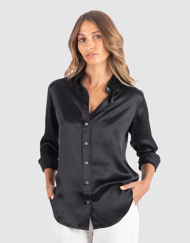 CAMIXA - Satin Silk Shirt