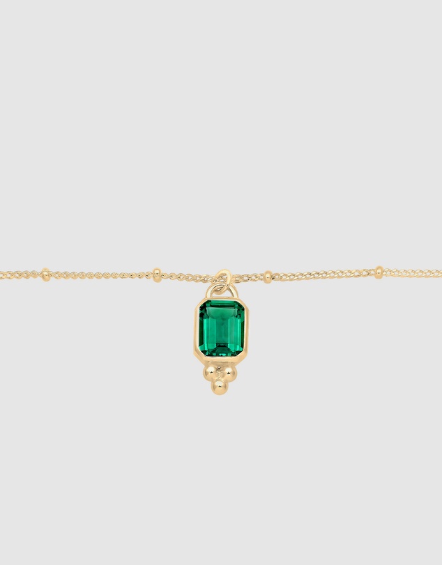Elli Jewelry - Quartz Necklace in Gold-Plated 925 Silver
