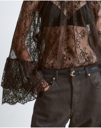 & Other Stories - Flounced Lace Blouse