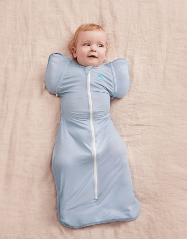 Love to Dream - Swaddle Up™ Transition Bag 0.2 TOG Stretch Cotton Soft Blue