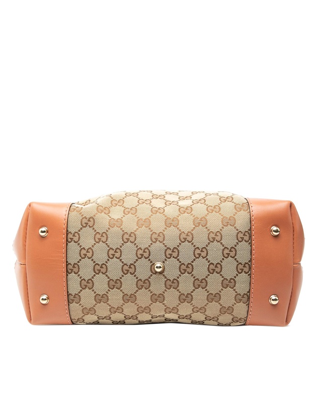 Gucci - Pre-Loved GG Canvas Heart Bit Satchel