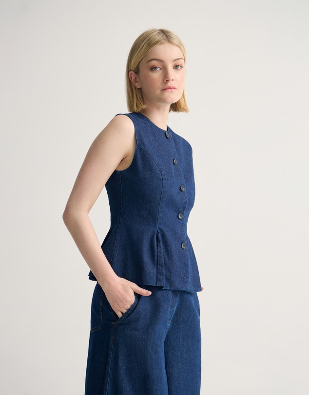 Oxford - Katie Denim Waistcoat