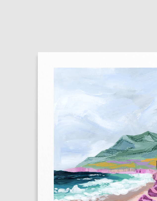 Olive et Oriel - Coastal Bluffs by Sarah Gesek Art Print