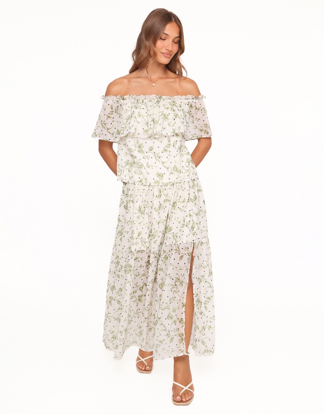 Petal & Pup - Vanessa Maxi Skirt Set - Green Leaf
