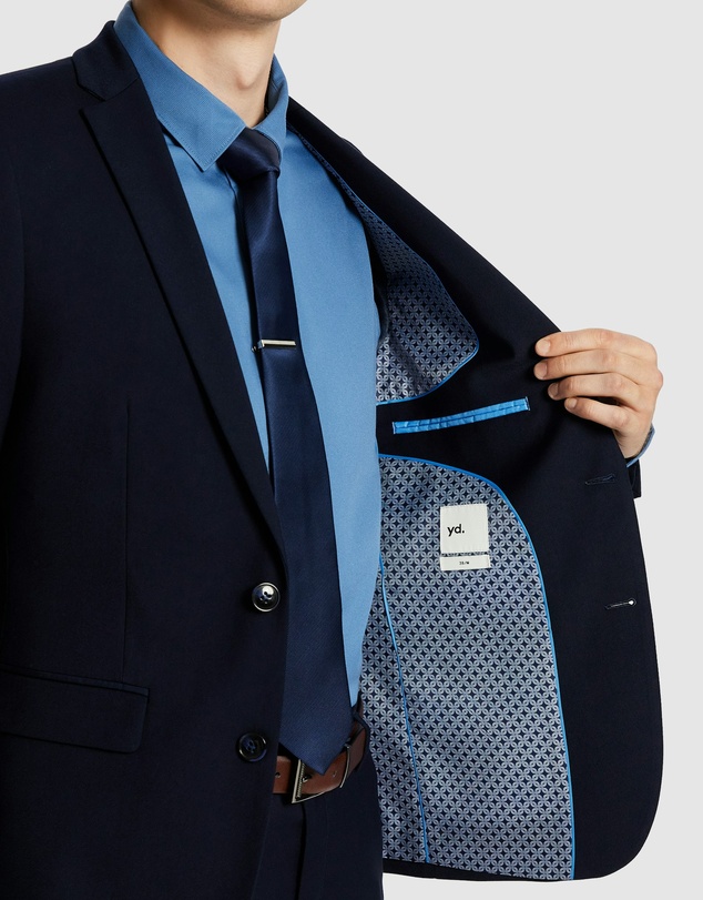 yd. - Marina Stretch Skinny Suit Jacket