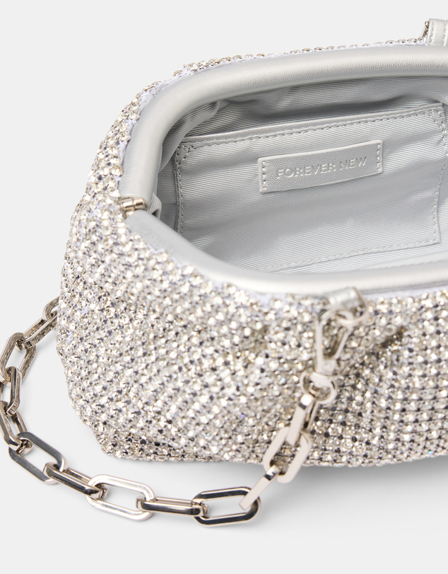 Forever New - Ariel Soft Shiny Clutch