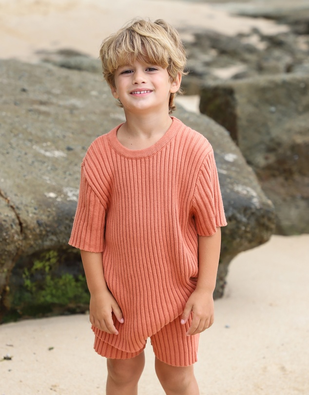 All Fenix - Mini Rib Knit Tee - Babies-Kids